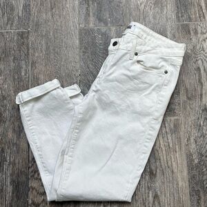 Paige Kylie crop white denim jeans